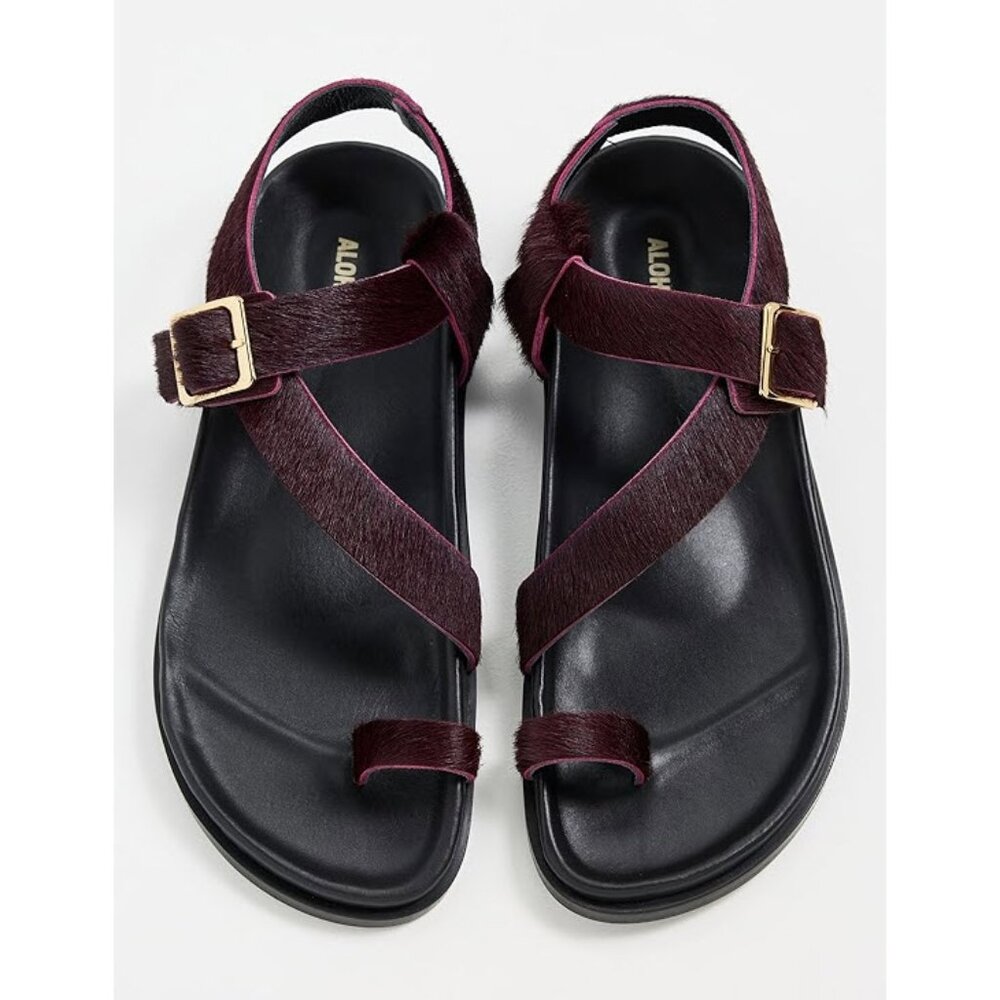 ALOHAS Siren Genuine Calf Hair Sandals Sz EU40/US10